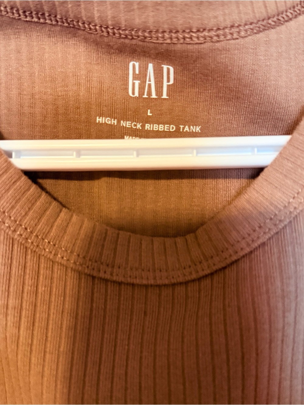 GAP Ribbed Tank Top - Rust Brown - Picture 3 of 3